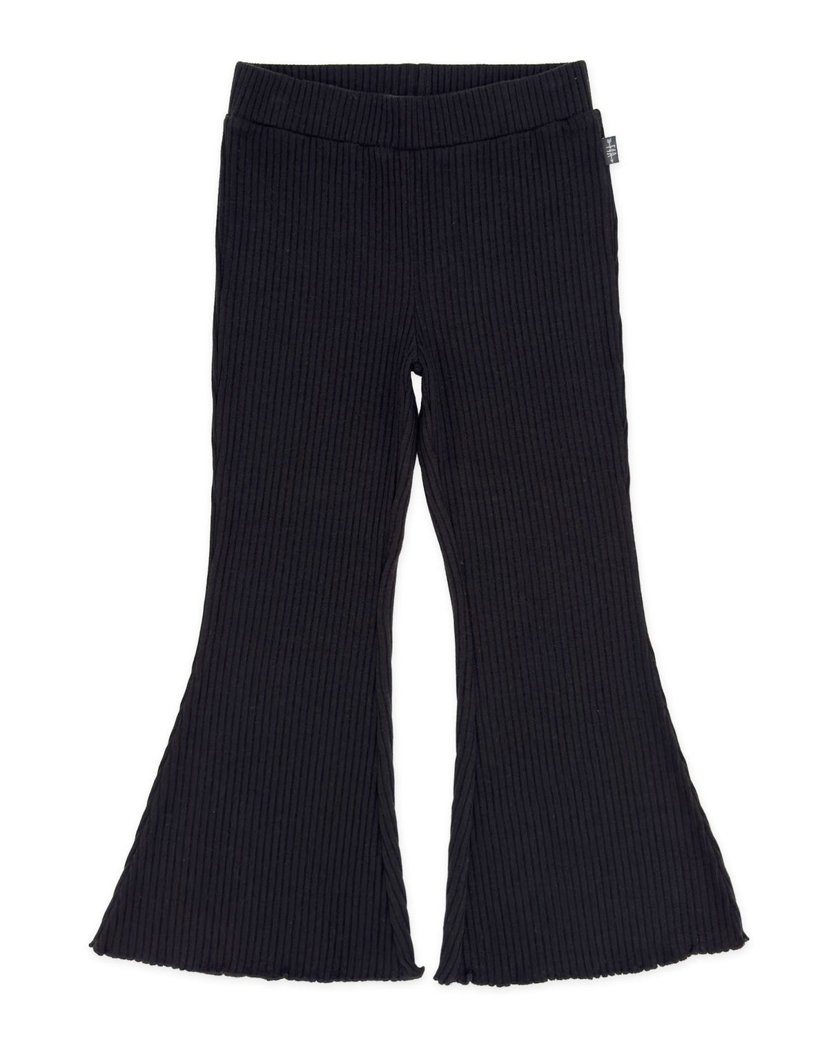 Meadow Bell Bottom Pant - Black Brushed Rib by Feather 4 Arrow