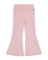 Meadow Bell Bottom Pant- Rose Quartz Brushed Rib by Feather 4 Arrow