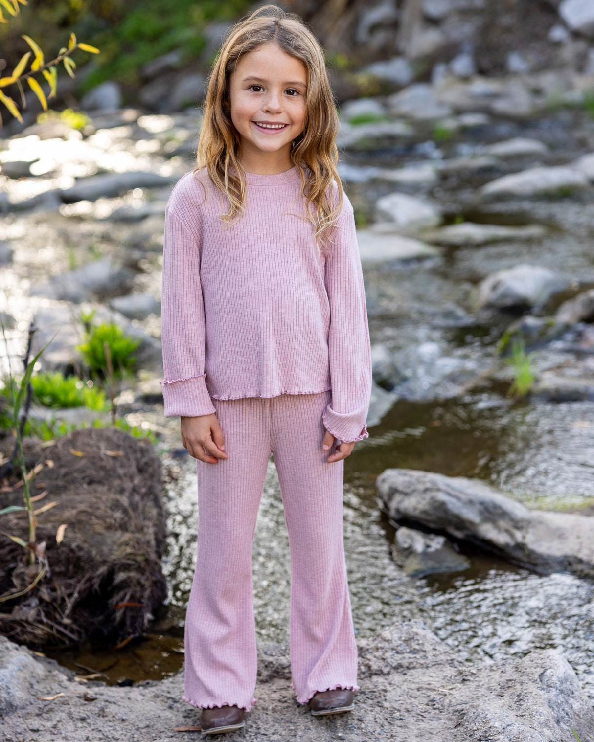 Ruby Top- Rose Quartz Brushed Rib by Feather 4 Arrow