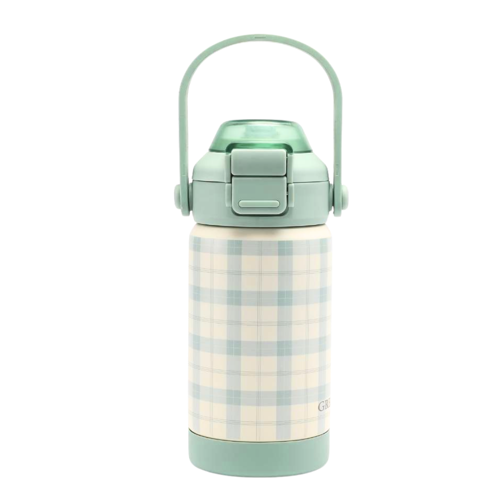 Sip + Chug 2 in 1 Thermo Water Bottle 12 oz. | Fern Plaid by Grech & Co.