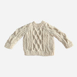 Fisherman Sweater- Cream by The Blueberry Hill