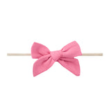 Classic Nylon Bow in Flamingo by Copper Pearl