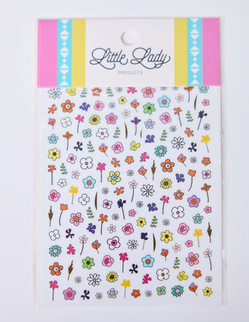 Flower Power Nail Stickers by Little Lady
