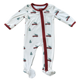 Footie Romper- Christmas Truck by babysprouts