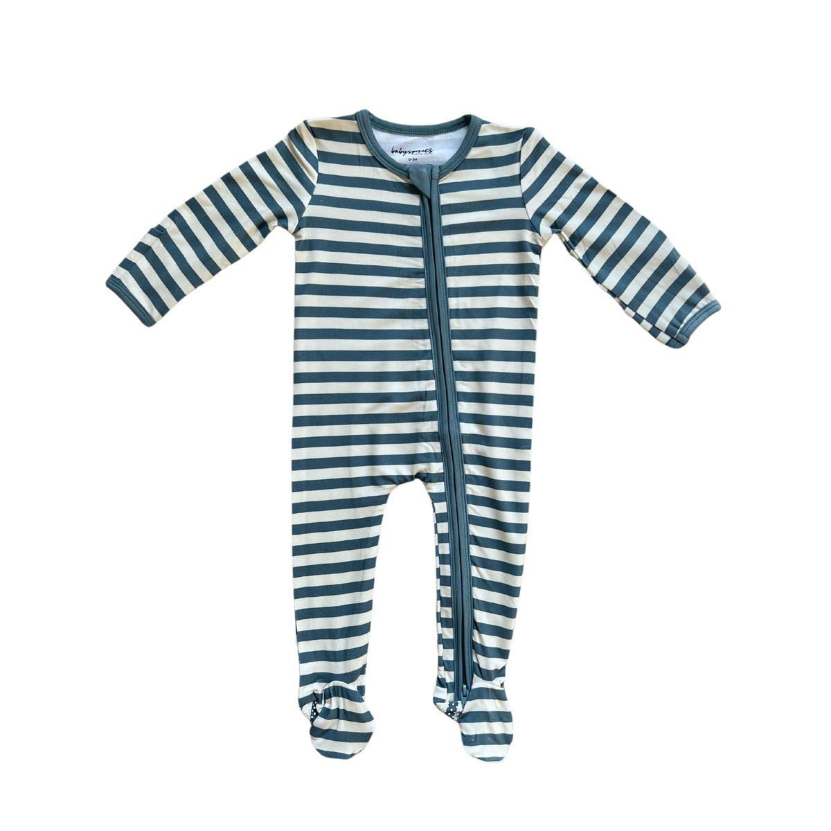 Footie Romper - Storm Stripe by babysprouts