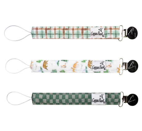 Binky Clip Set- Grayson by Copper Pearl