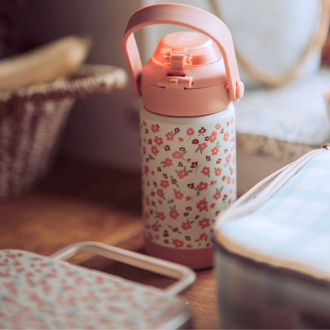 Sip + Chug 2 in 1 Thermo Water Bottle 12 oz. | Sunset Meadow by Grech & Co.