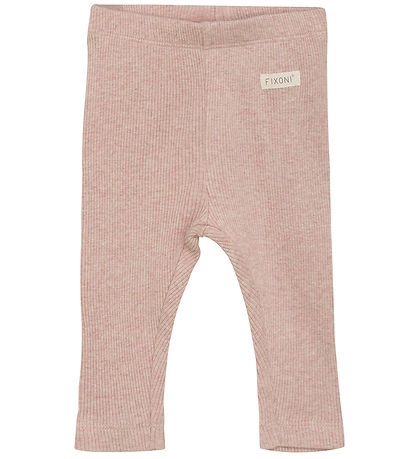 Ribbed Leggings - Silver Peony by Fixoni