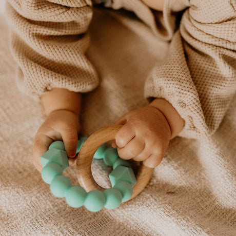 Jellystone Moon Teether- Soft Mint by Glo Pals