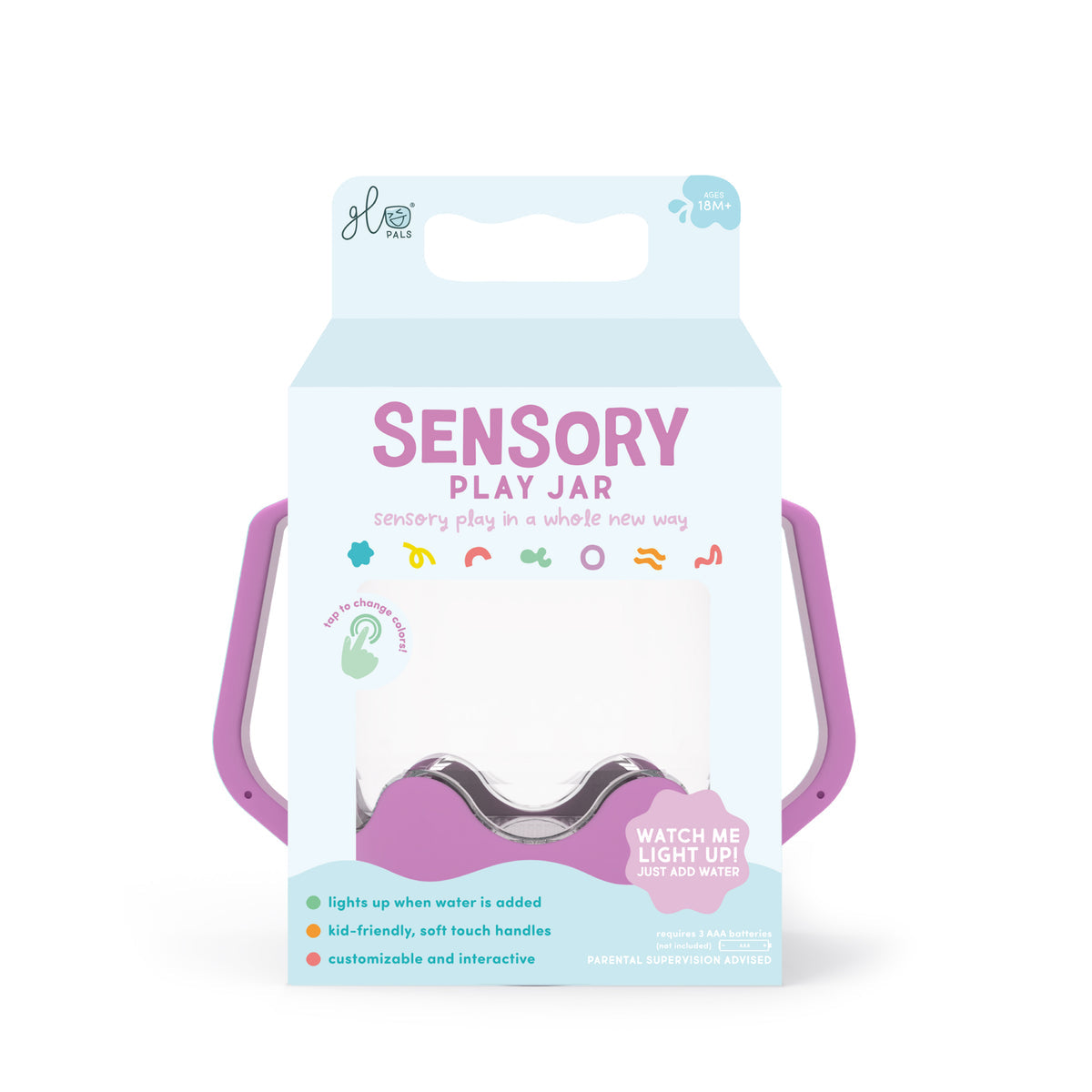 Purple Sensory Jar by Glo Pals