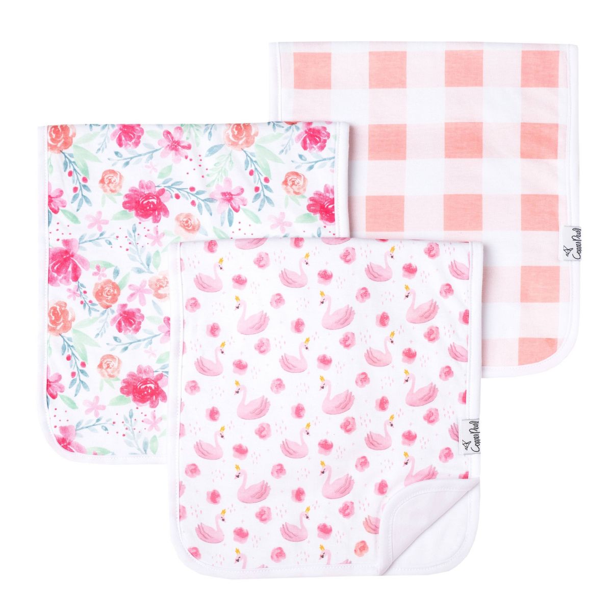 Premium Burp Cloths- June by Copper Pearl