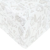 Premium Knit Fitted Crib Sheet- Gage by Copper Pearl