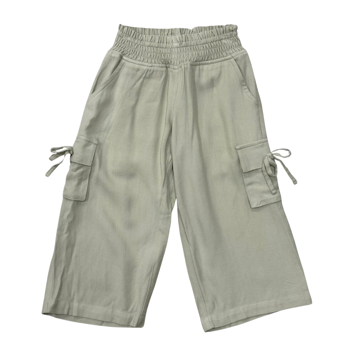 Wide Leg Cargo Pant- Sage by Babysprouts