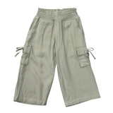 Wide Leg Cargo Pant- Sage by Babysprouts