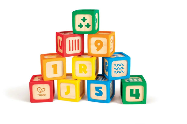 Grip-n-Stack Silicone & Wood Blocks by Hape