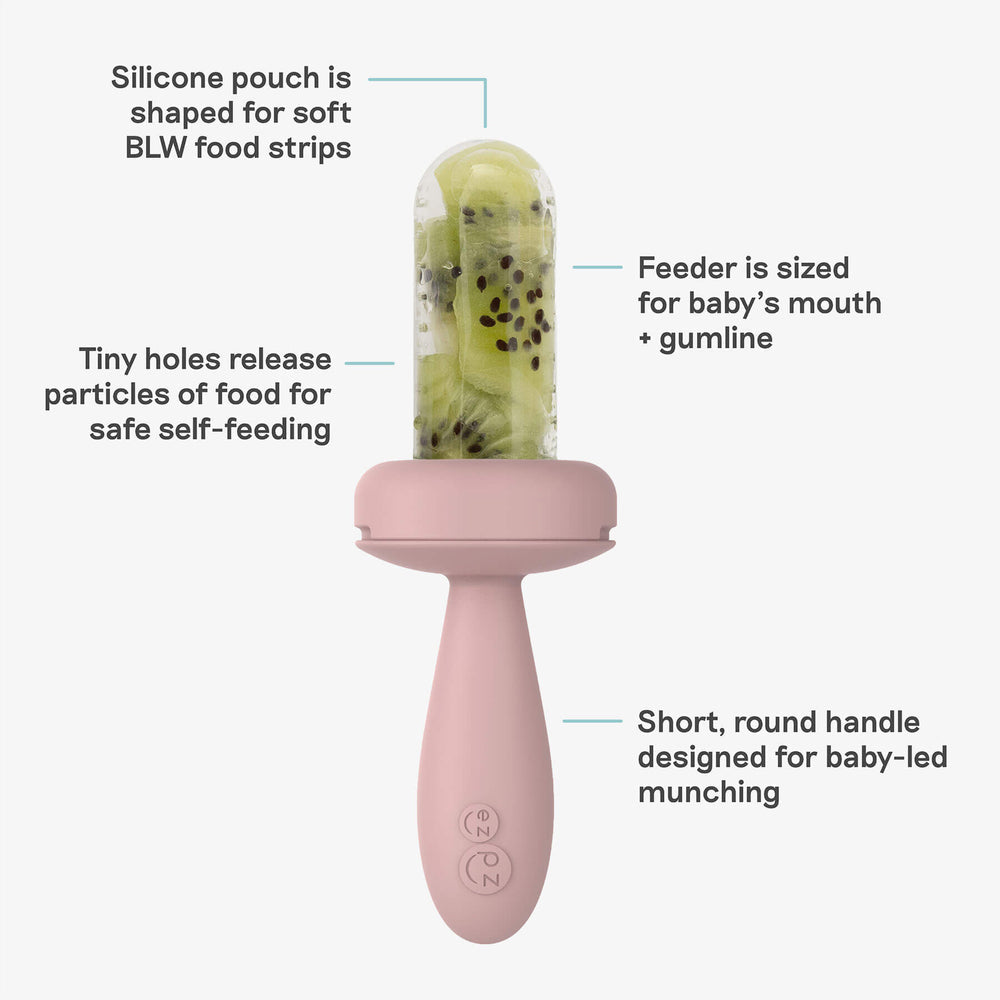 Baby-Led Gumline Feeder- Blush by EZPZ