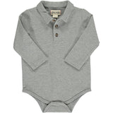 Grey Pique Seymour Polo Onesie by Me & Henry