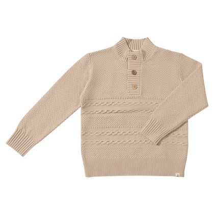 Cable Beige Sweater by Me & Henry