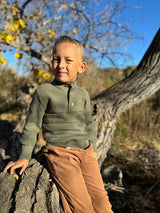 Cable Green Sweater by Me & Henry