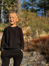 Comfy Black Joggers by Me & Henry