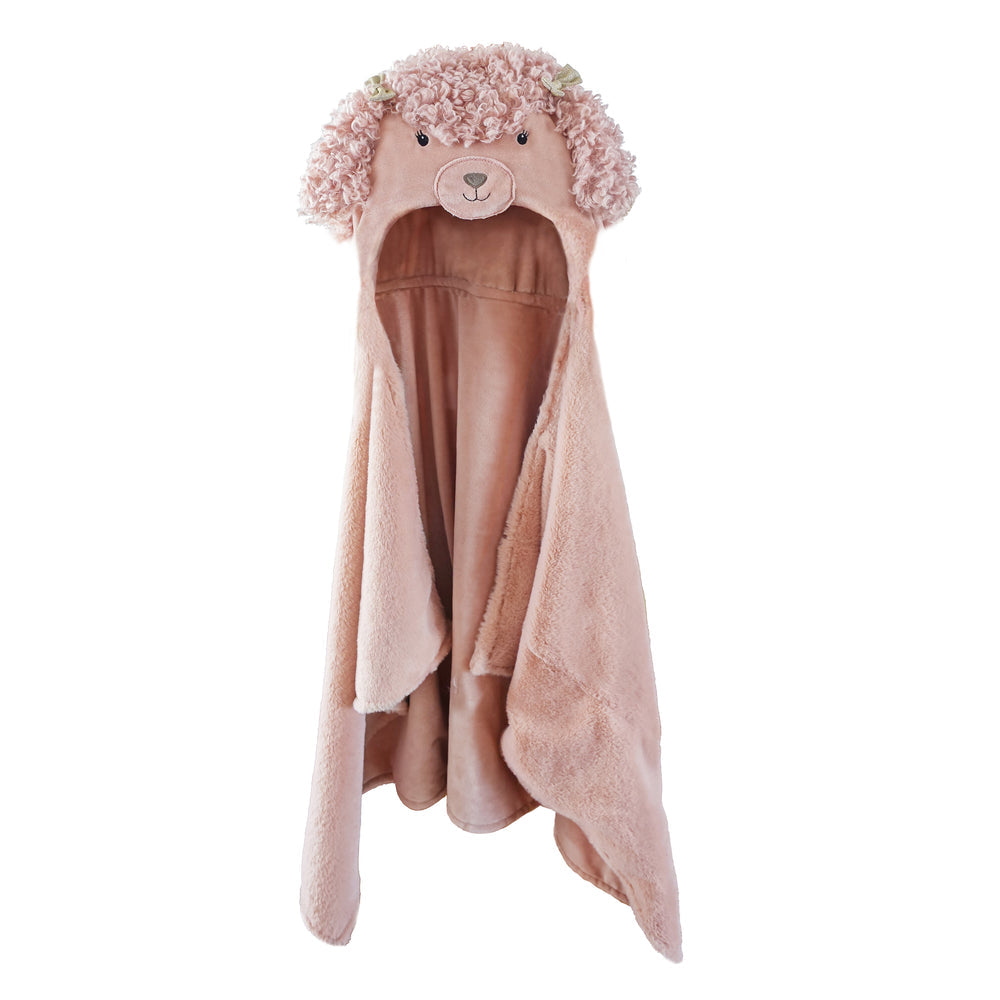 Paris Poodle Hooded Blanket by Mon Ami