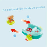 Tubing Pull-Back Boat Bath Toy by Hape