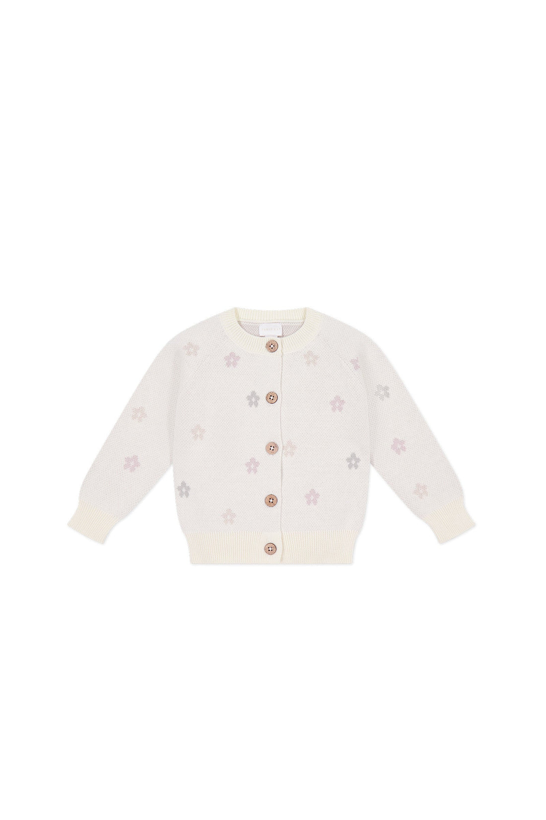 Harper Cardigan - Fifi Egret Jacquard by Jamie Kay