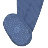 Harrison Ribbed Zipper Footie by Lou Lou & Company