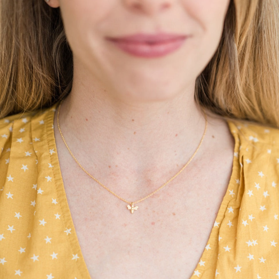 Mama & Me Bee Necklace Set by Helmsie