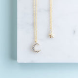 Mama & Me Moon and Star Necklace Set by Helmsie