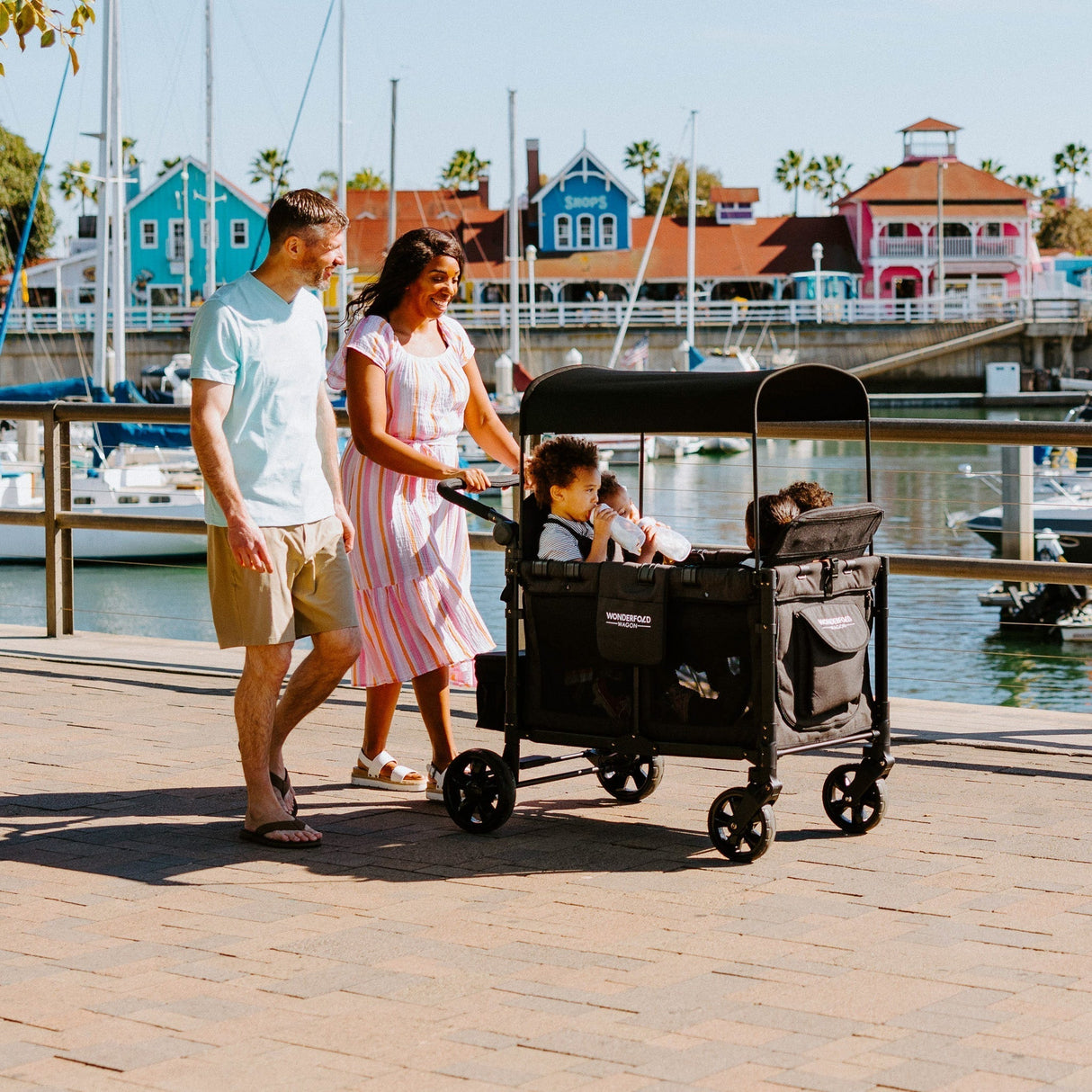 Wonderfold W4 Elite Pro Quad Stroller Wagon (4 Seater)