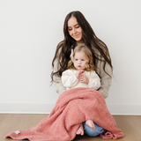 Bamboni Receiving Blanket- Hibiscus by Saranoni