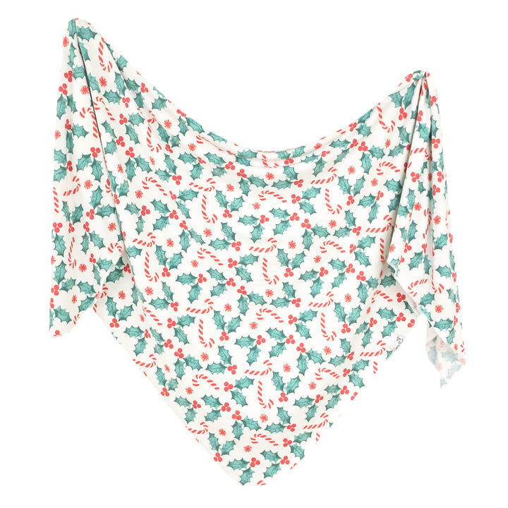 Knit Swaddle Blanket in Holly by Copper Pearl