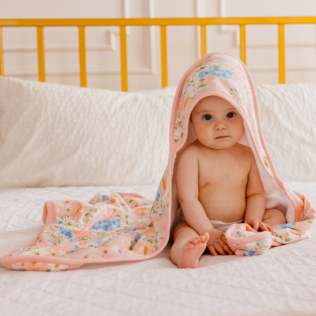 Premium Baby Knit Hooded Towel- Penelope by Copper Pearl