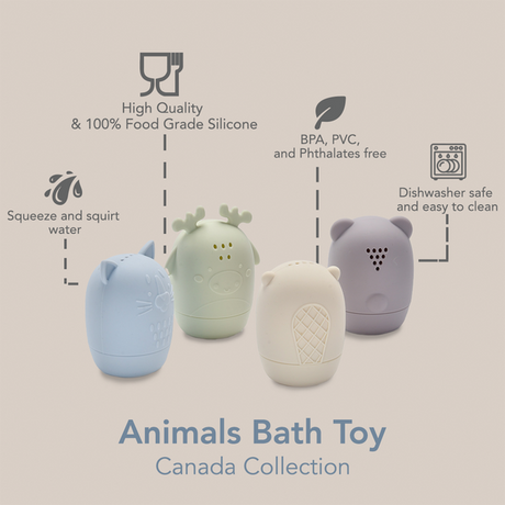 Animal Bath Toys Canada Collection - In the Wild by Nouka