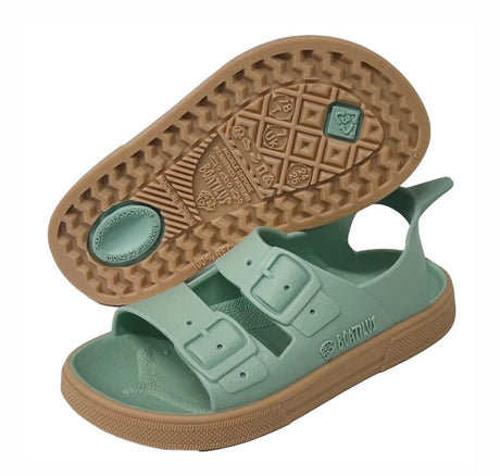 Irky Sandals- Pastel Green Beige by Boatilus