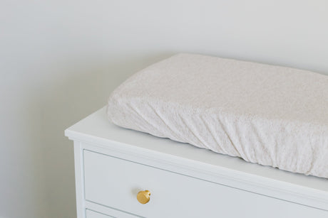 Premium Knit Diaper Changing Pad Cover- Oat by Copper Pearl