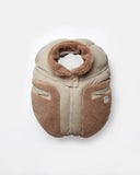 Car Seat Cocoon - Cappuccino Appliqué by 7AM