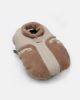 Car Seat Cocoon - Cappuccino Appliqué by 7AM