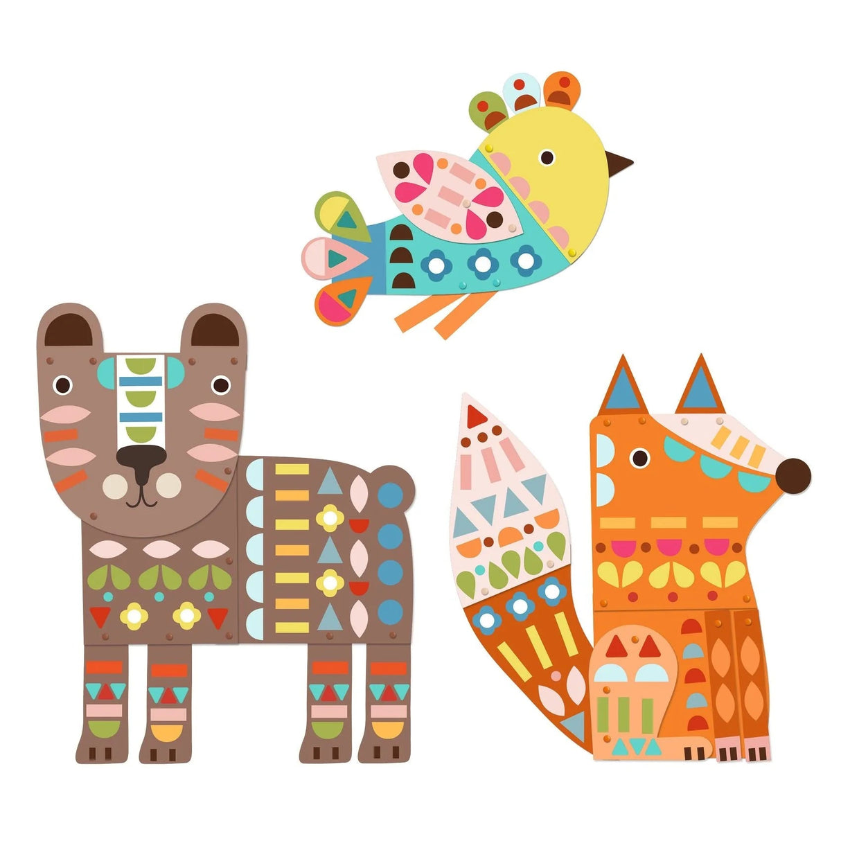 3 Giant Animals Collage Activity by Djeco