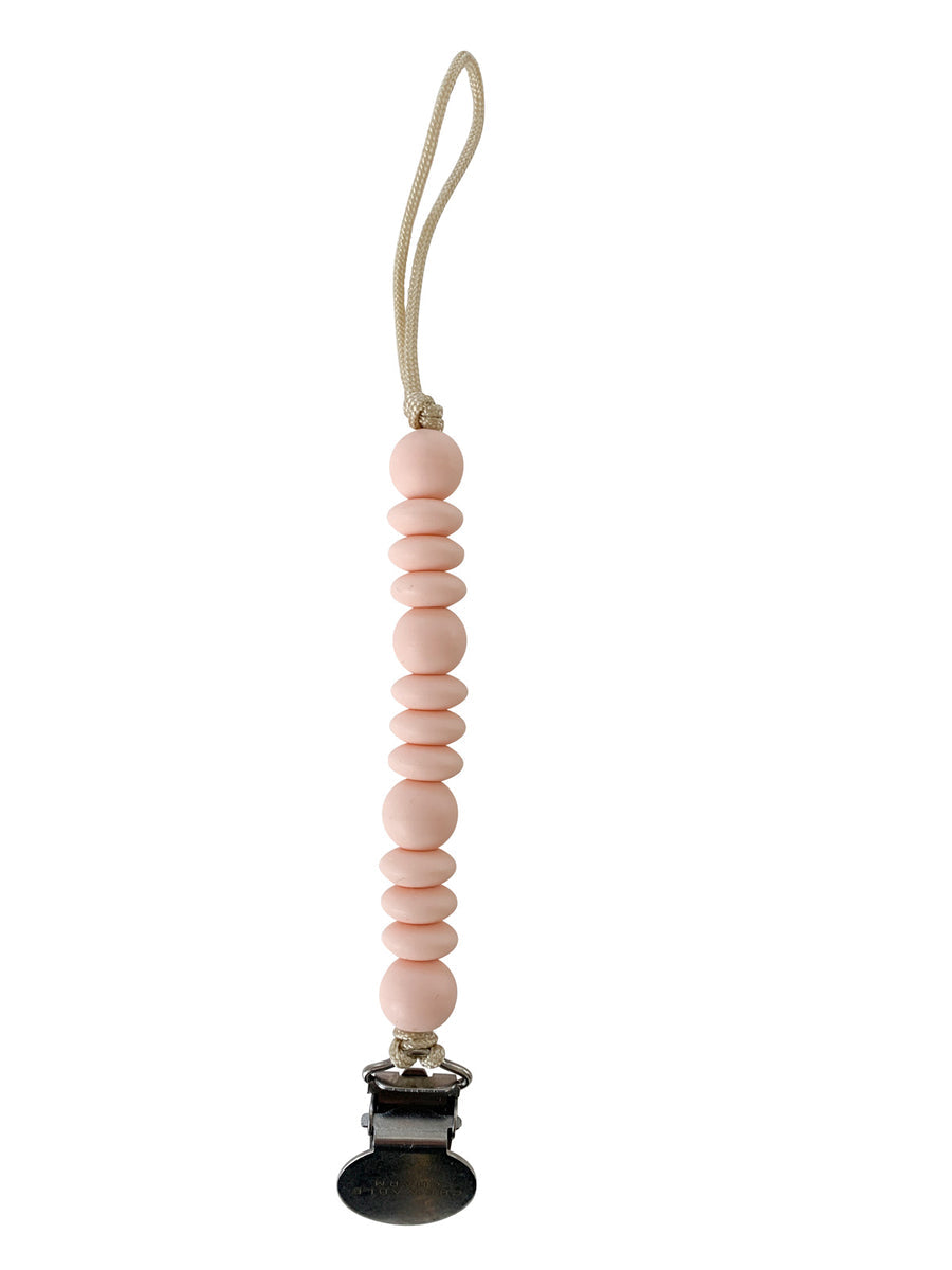 Grace Pacifier Clip - Pale Blush by Chewable Charm