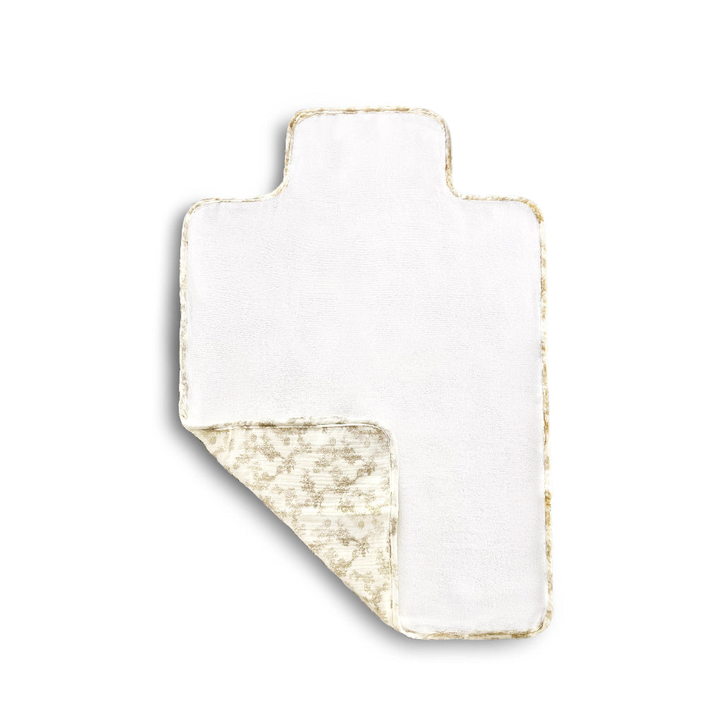 Soft & Secure Baby Changing Pad: Floral Nude by Cherubin Chic