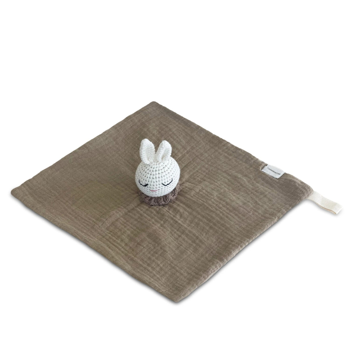 Snuggly Soft Baby Comforter Toy : Khaki by Cherubin Chic