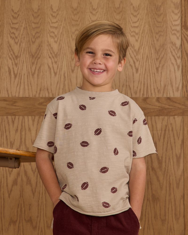 Raw Edge Tee || Football by Rylee + Cru