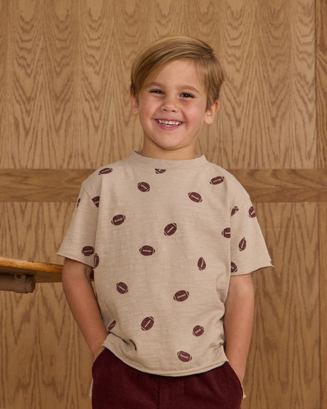 Raw Edge Tee || Football by Rylee + Cru
