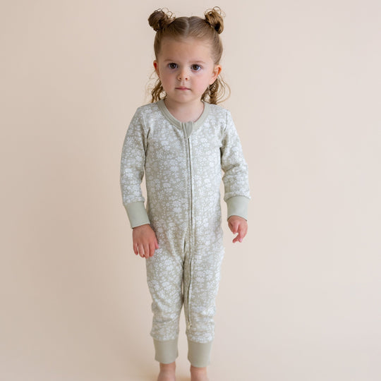 Organic 2-Way Zip Romper - Wildsage by Makemake