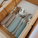 Toddler Cutlery Set - Lily Blue by noüka