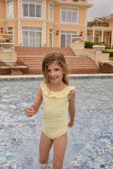 Emmeline Swimsuit - Camomile Stripe by Jamie Kay