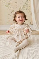 Organic Cotton Frances Playsuit - Bianca Antique by Jamie Kay