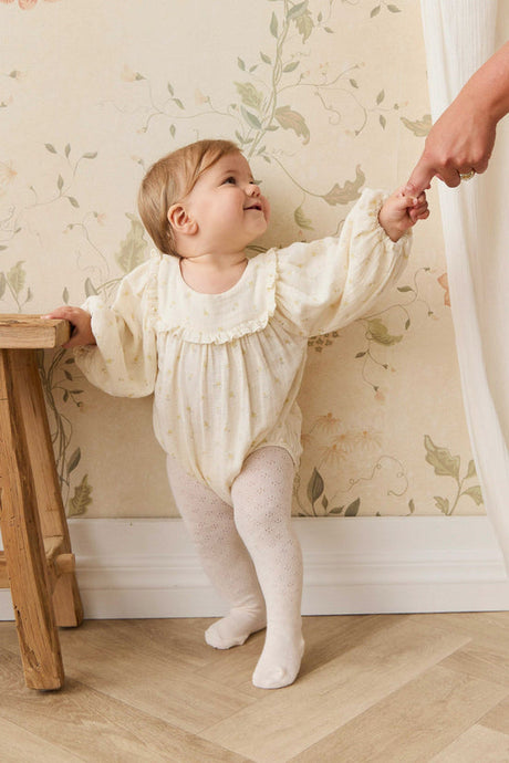 Organic Cotton Muslin Frances Playsuit - Vintage Ditsy by Jamie Kay